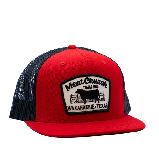 tejas-bbq-patch-hat-red-black-h5 RedMCwCowFlatBill.jpg
